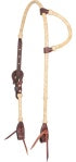 Rawhide Braided Headstall with Browned Iron Buckle