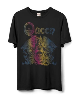 QUEEN GRADIENT BLACK TEE