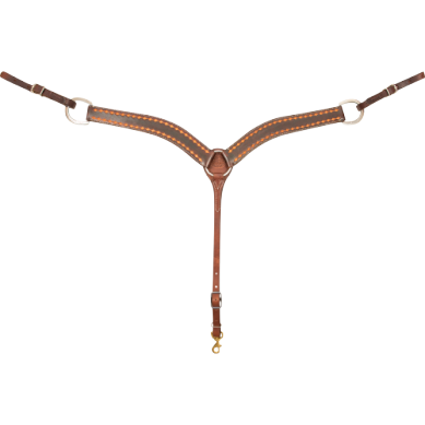 2-inch Breastcollar with Dark Framed Diamond Tooling