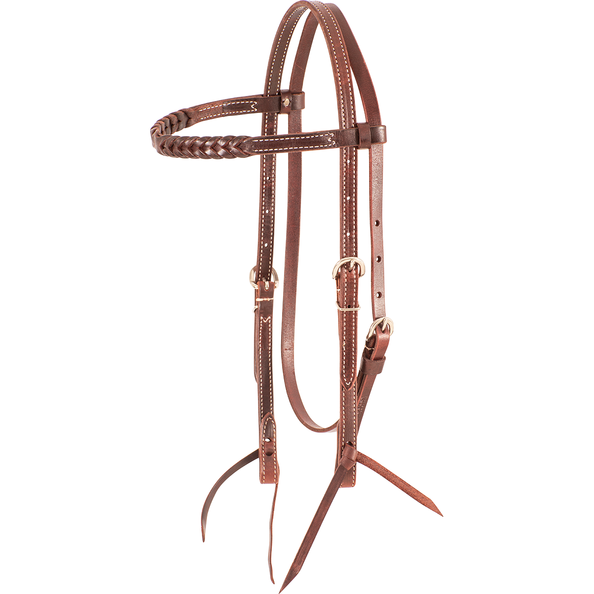 Browband Blood Knot Latigo Headstall
