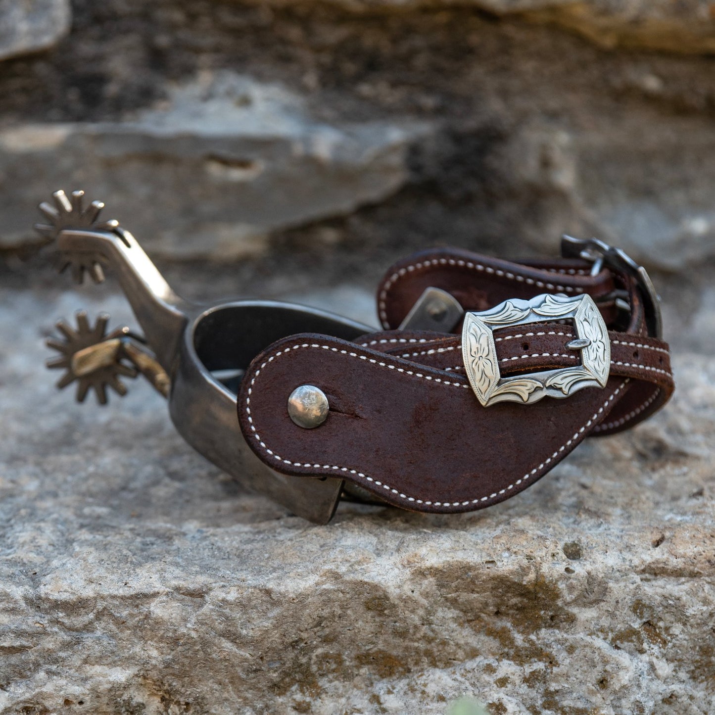 Cowboy Spur Straps with Prescott Buckle