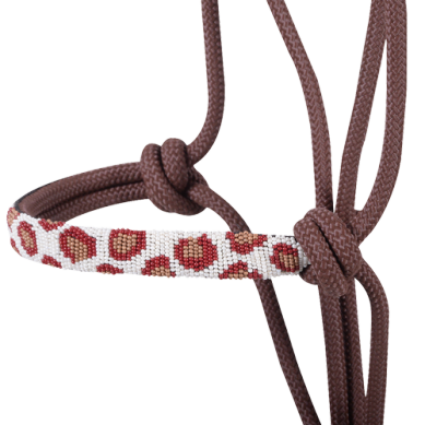 Beaded Rope Halter with Lead Rope