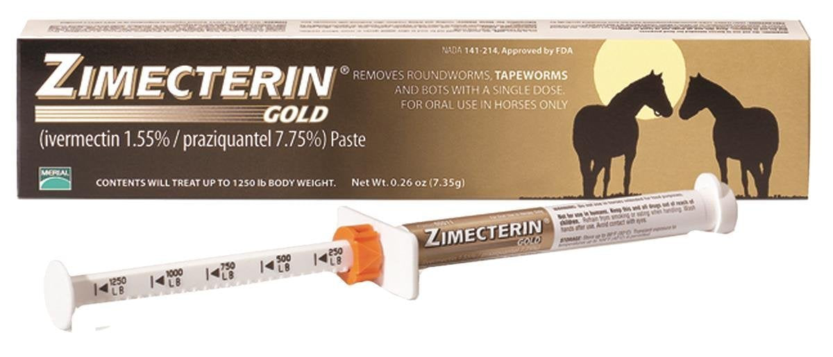Merial Zimecterin Gold Dewormer Paste for Horses, 7.35gm