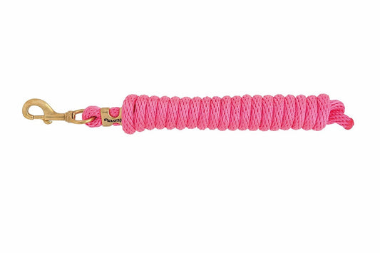 Weaver Poly Lead Rope with Solid Brass 225 Snap, Diva Pink
