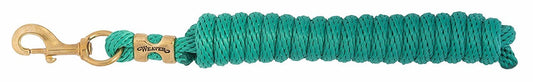 Weaver Poly Lead Rope with Solid Brass 225 Snap, Emerald