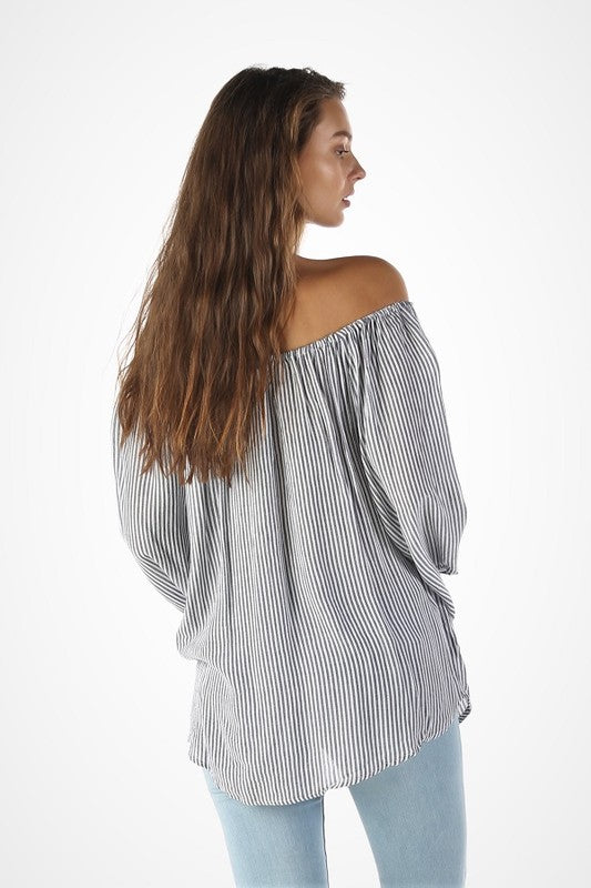 Embroidered Tie Sleeve Top