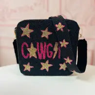 BEADED COWGIRL BOX PINK/BLACK