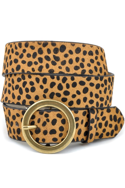 Cheetah Print Belt