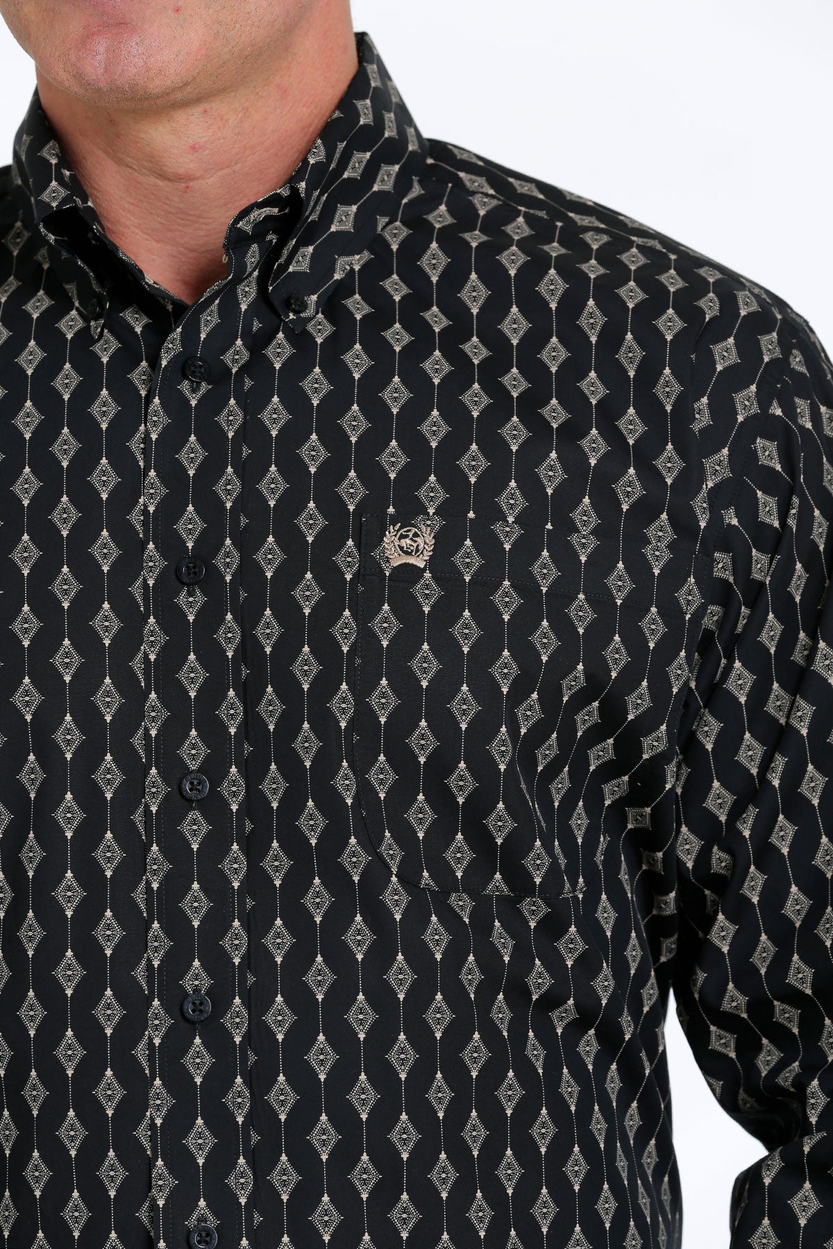 Cinch Mens Black Print