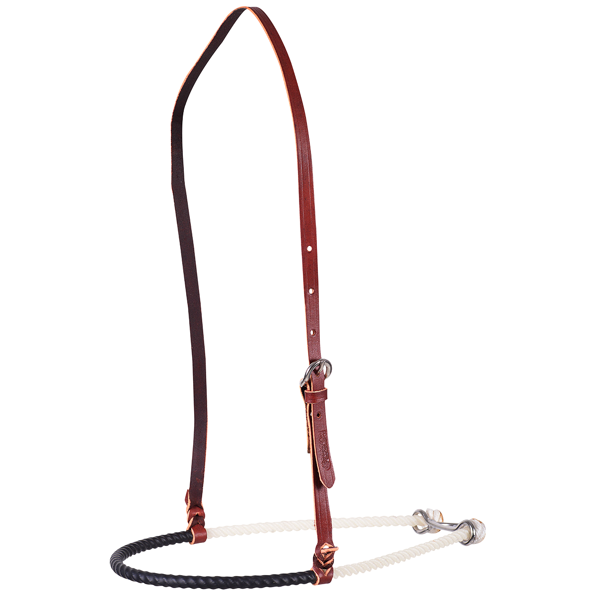 SINGLE ROPE SHINK TUBE NOSEBAND BLACK