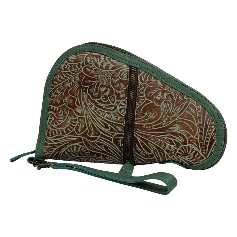 Pistol Case- Jade & Brown