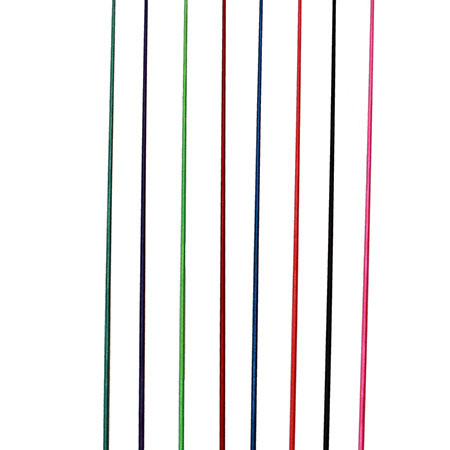 Show Pig Whip 39″ White Handle Whip w/Chrome Ball Tip