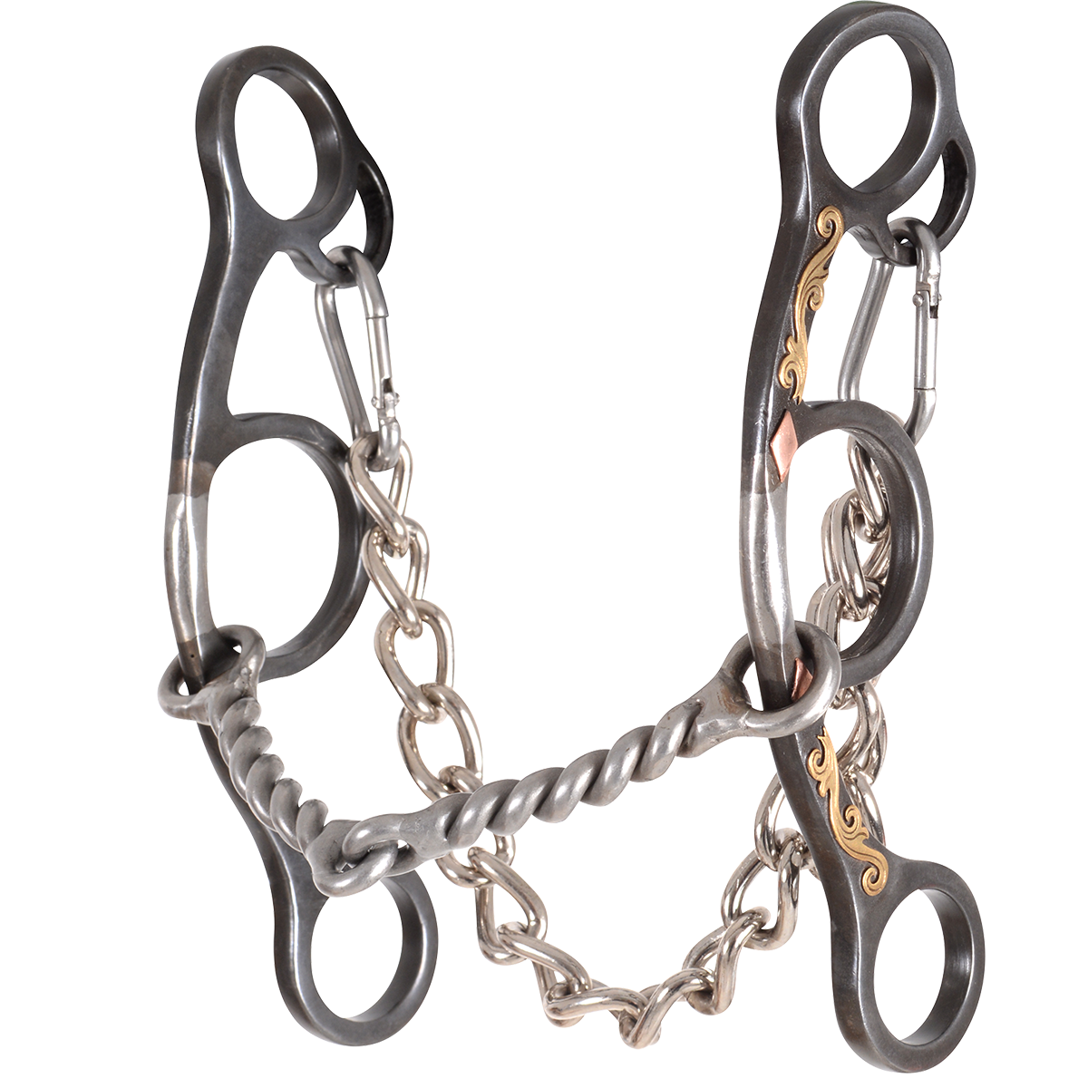Sherry Cervi Diamond Shank Gag Barrel Bit with Twisted Wire