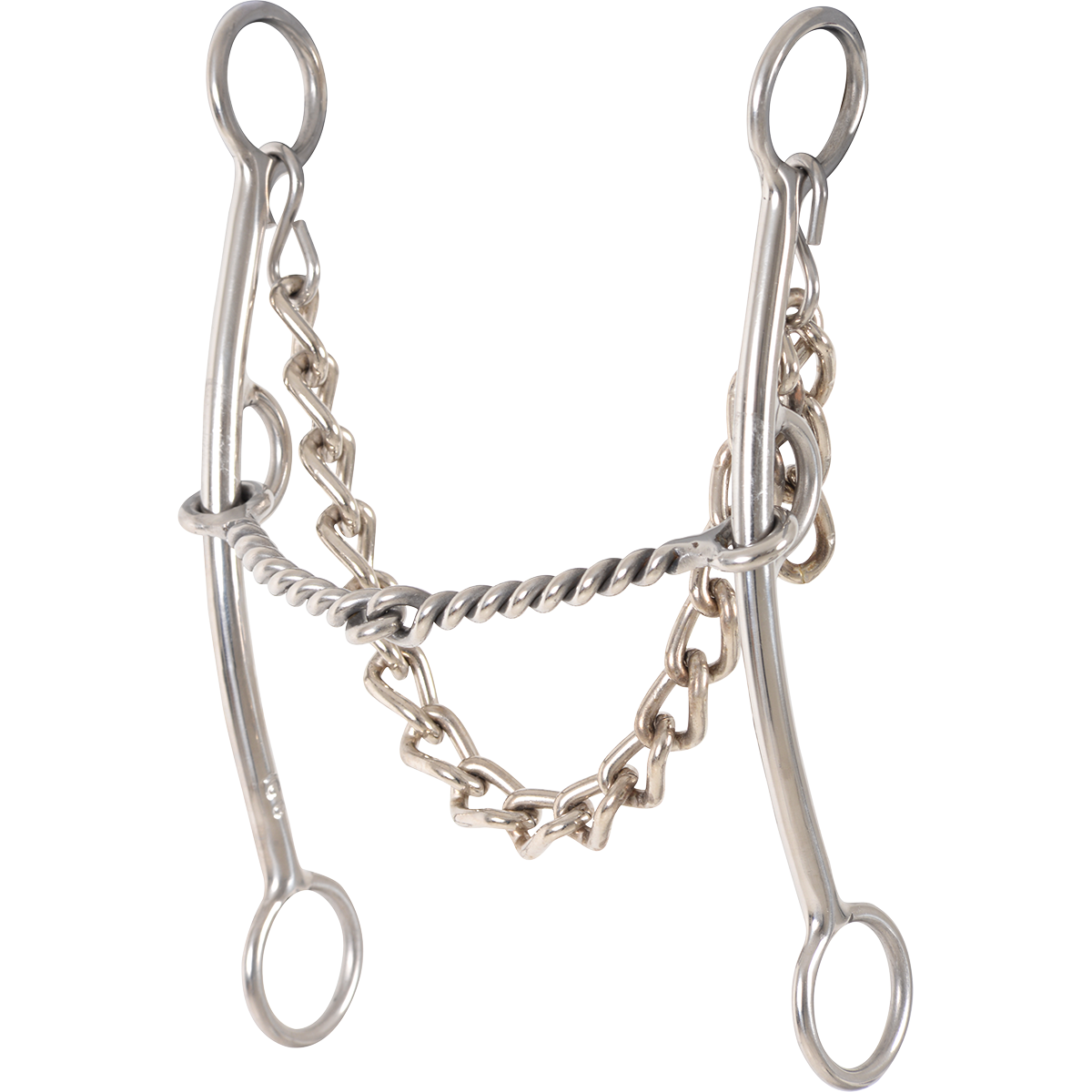 Goostree Short Shank Twisted Wire Snaffle Pickup Bit