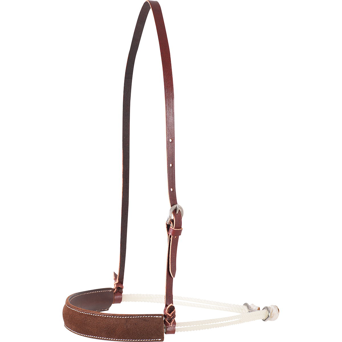 Martin Rope with Chocolate Roughout Leather Cover Nose Band