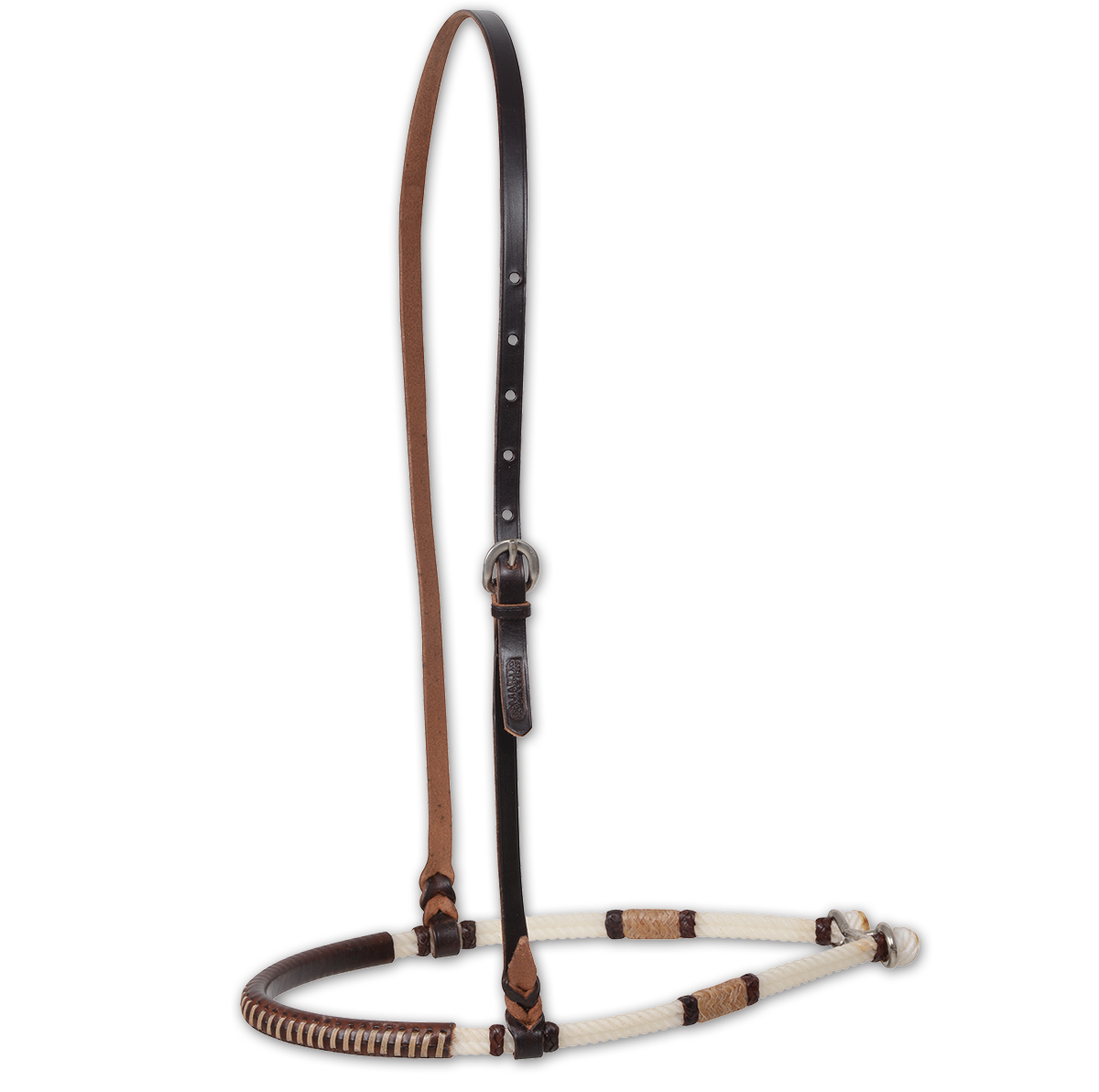 Martin Double Rope Noseband with Leather Cover