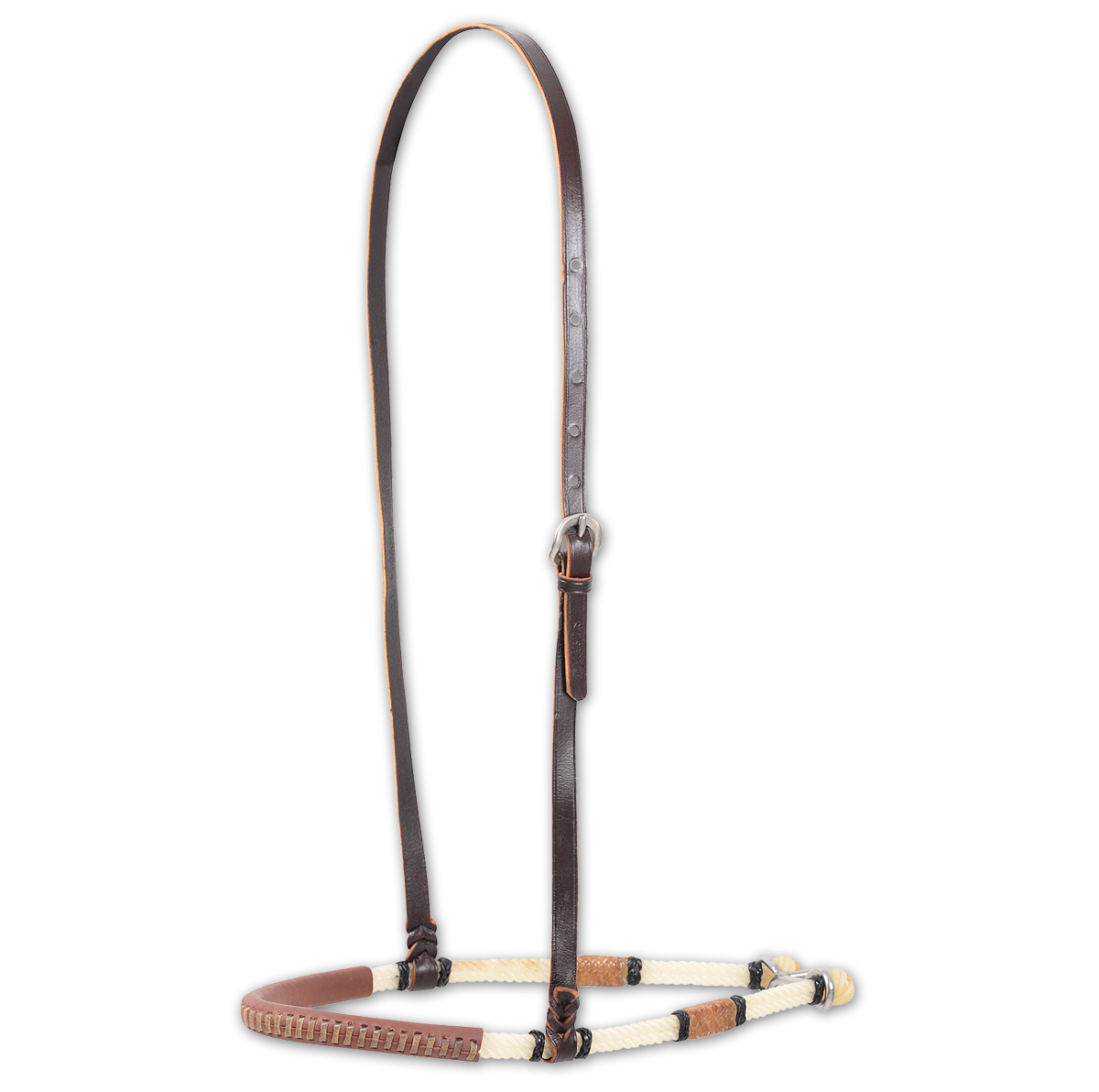 Martin Double Rope Noseband with Leather Cover