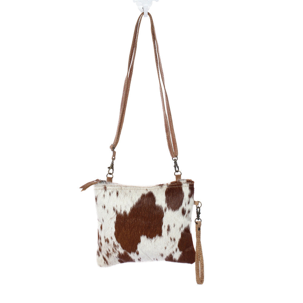 WHITE AND BROWN SHADE BAG