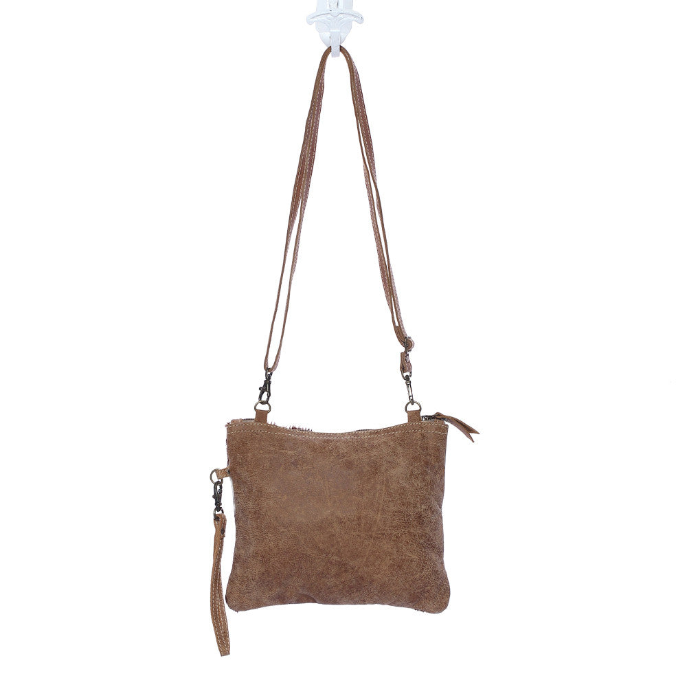 WHITE AND BROWN SHADE BAG