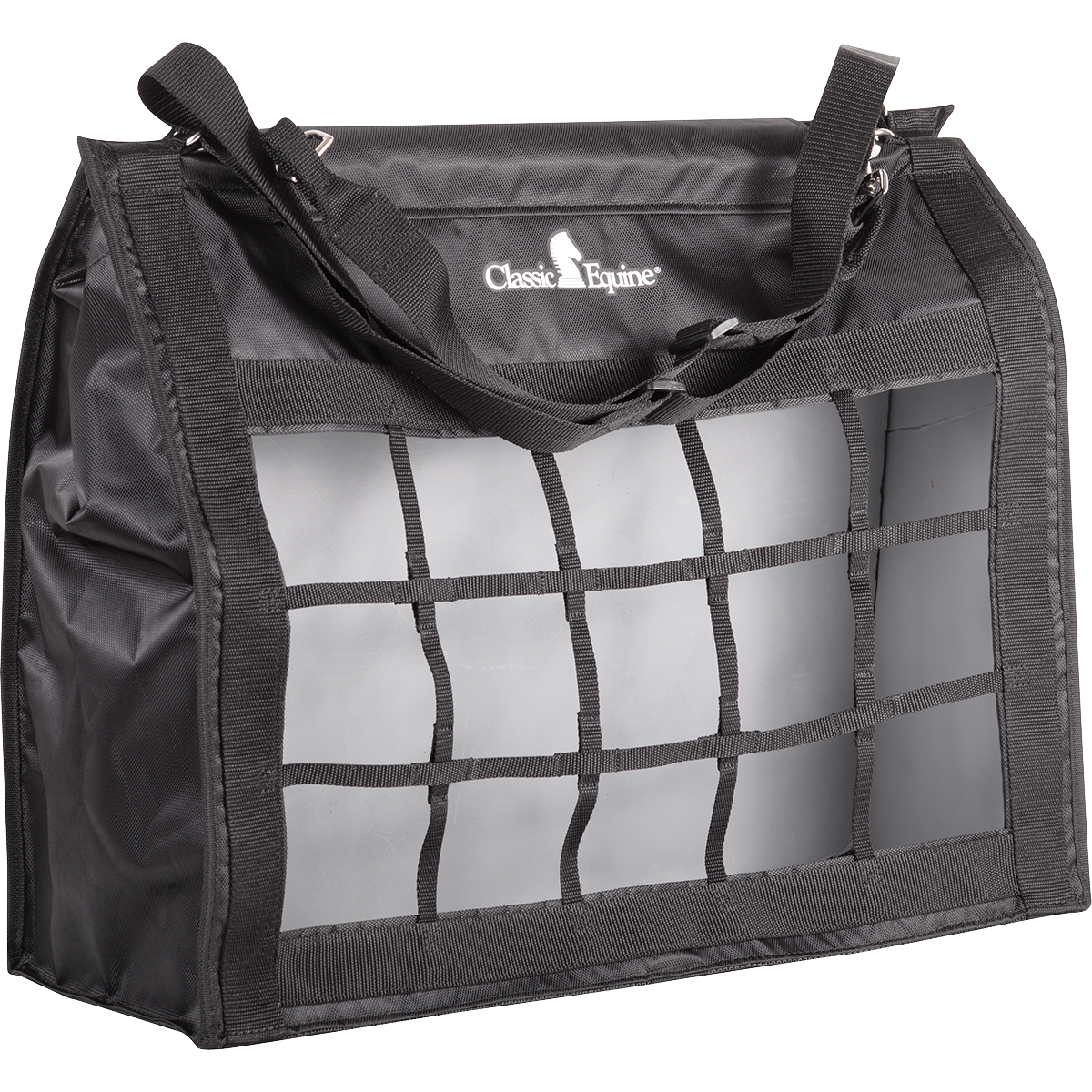 Classic Equine Top Load Hay Bag - Moderate Feed - Black