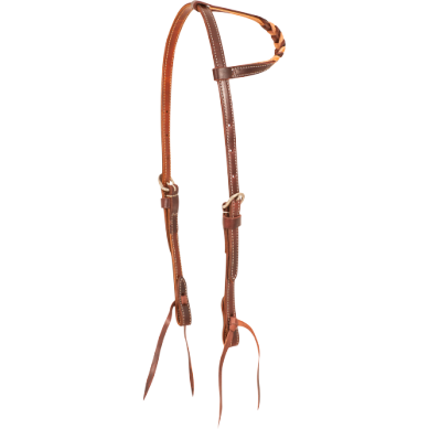 Slip Ear Headstall with Blood Knots