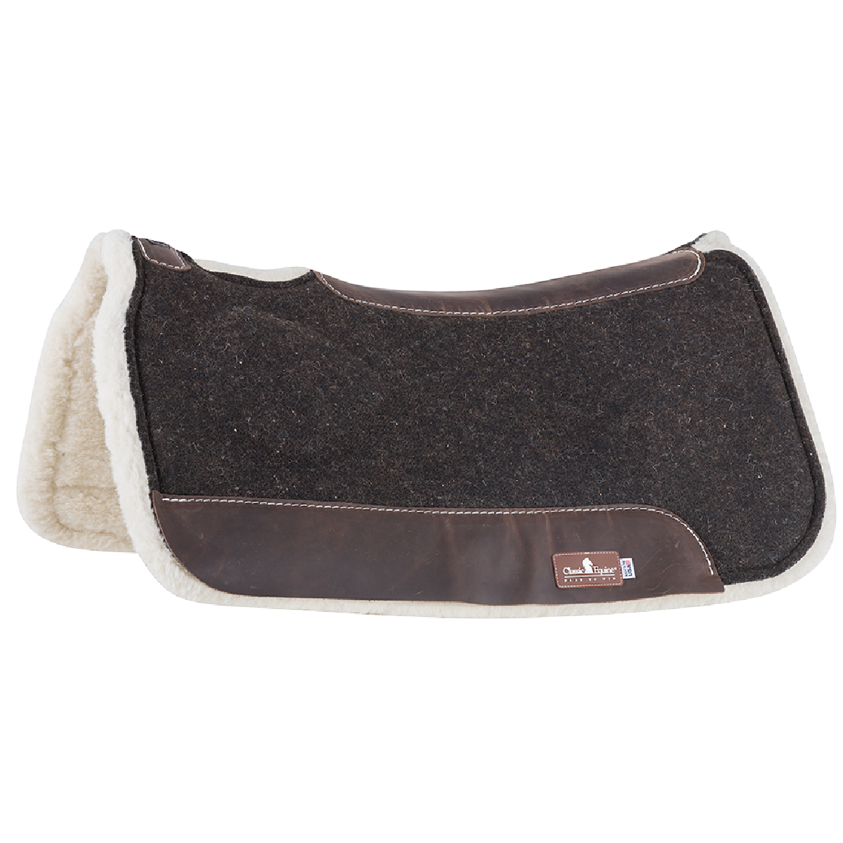 BioFit Correction Saddle Pad with Fleece Bottom, 1-inch Thick