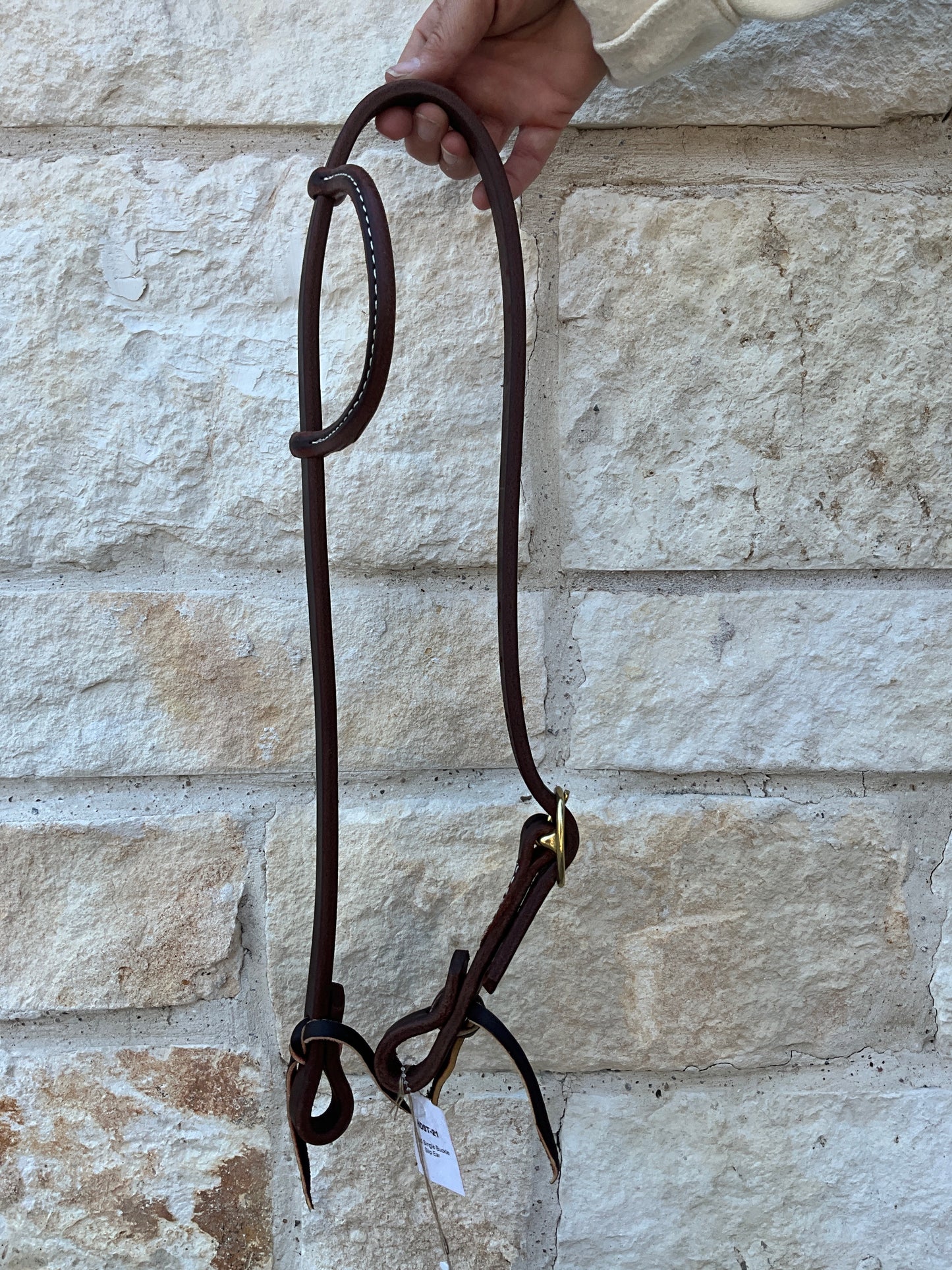5/8" SINGLE BUCKLE SLIP EAR HEADSTALL (DARK OIL)