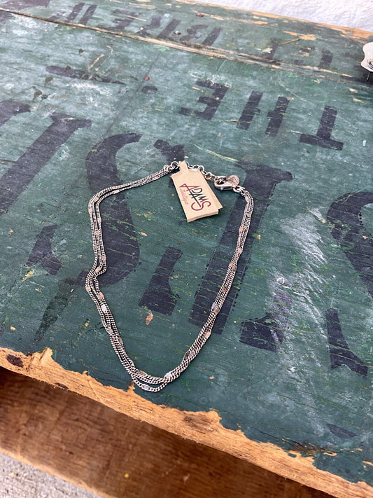 Sterling Anklet Triple Your Luck