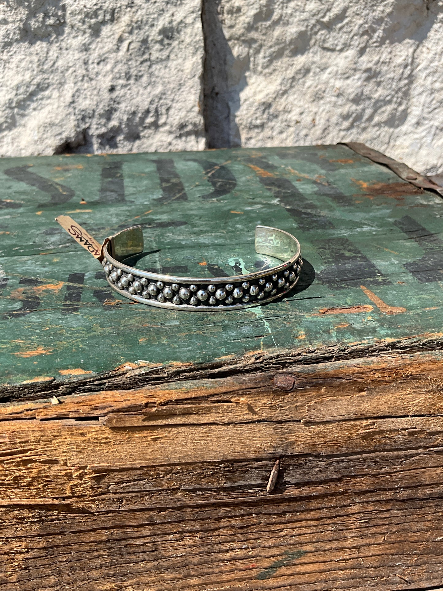 Sterling Silver Dot Cuff