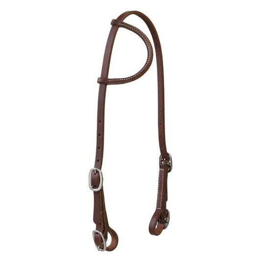 WORKING TACK SINGLE-PLY HEADSTALL WITH BUCKLE ENDS