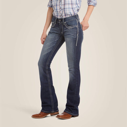 Ariat Mid Rise Stretch Entwined Boot Cut Jean