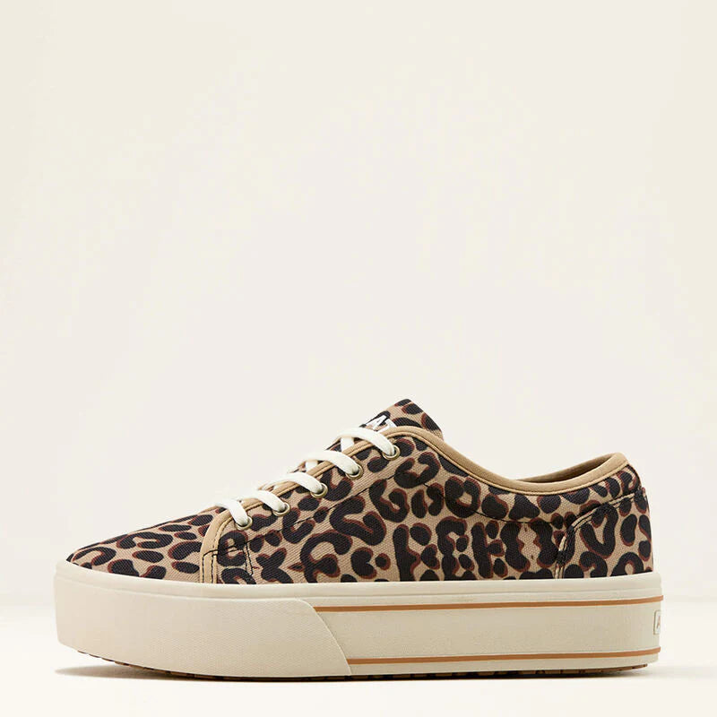 ARIAT WOMEN'S SKYLAR PLATFORM LACE SHORS - LEOPARD
