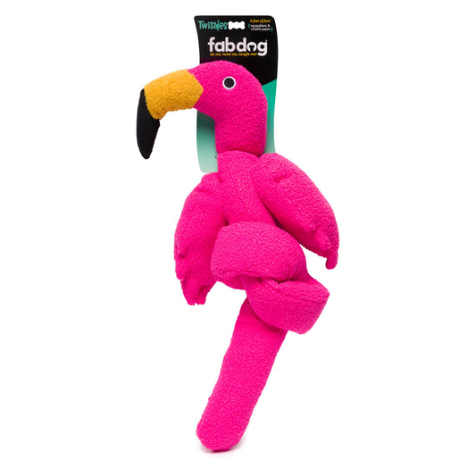 Fabdog TWISTY FLAMINGO Single Toy