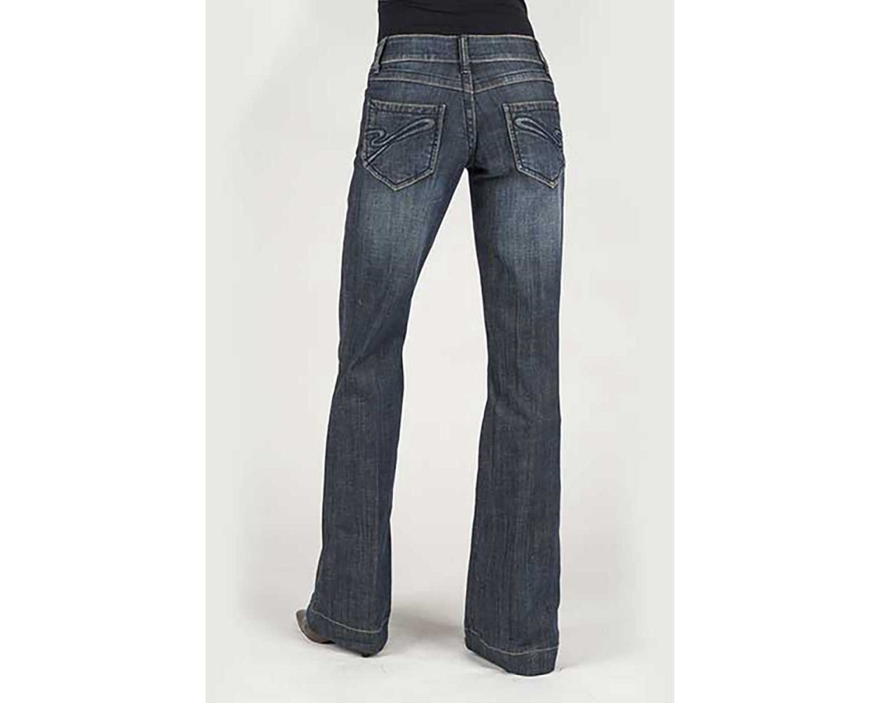 Stetson 214 Stretch Trouser Fit Dark Wash w/ S Pocket- Women's Jeans