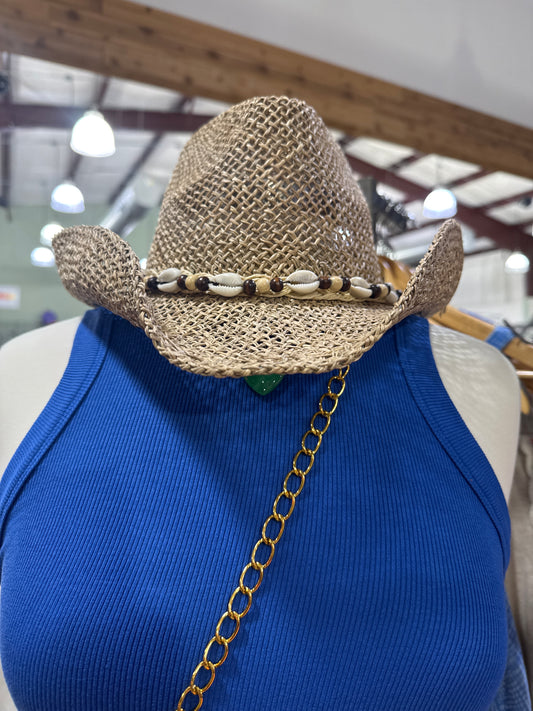 TAUPE W/ SHELL HAT