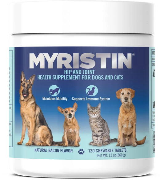 MYRISTIN HIP AND JOINT FOR DOG AND CAT - 120 COUNT