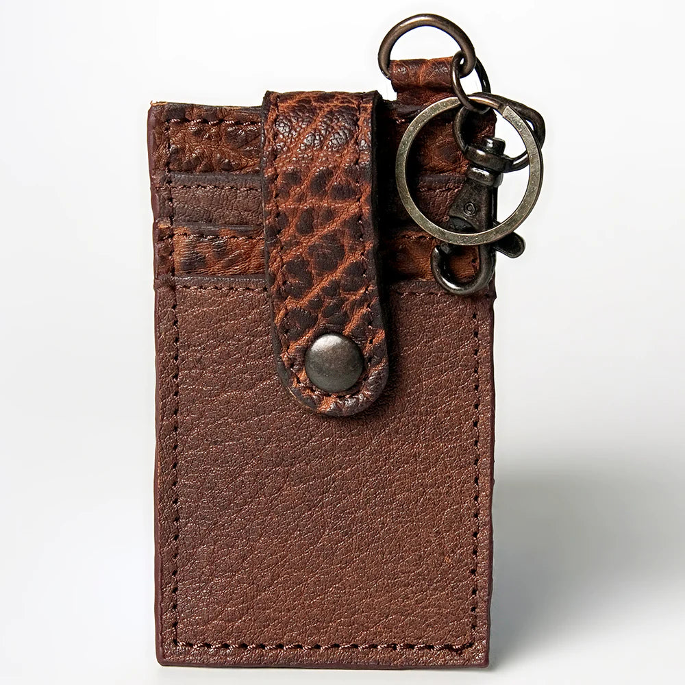 Leather Keychain Cardholder