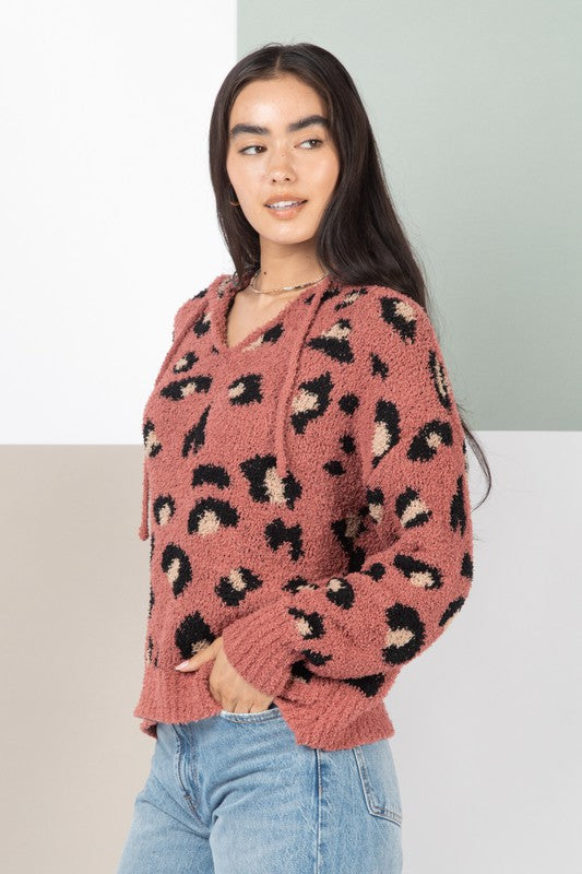 Leopard Printed Soft Sweater