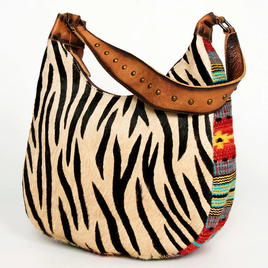 Hair On Zebra/Navajo Handbag