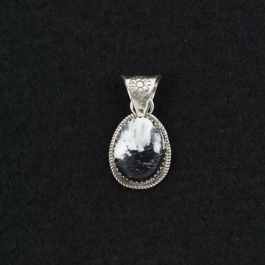 Ernest Hawthorne White Buffalo & Sterling Silver Pendant