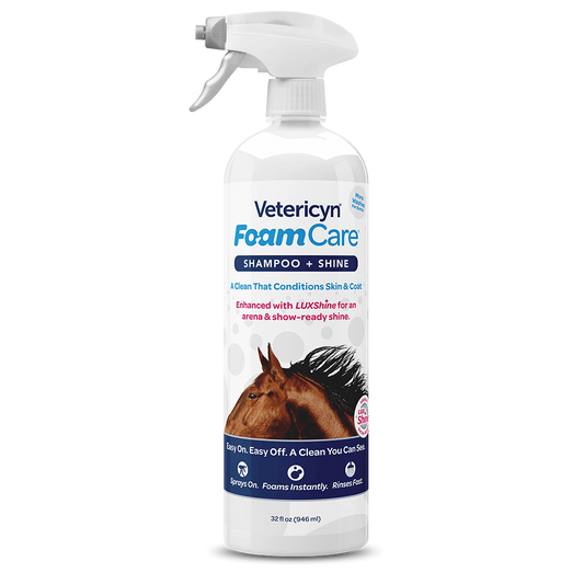 Vetericyn FoamCare Equine Shampoo 32oz