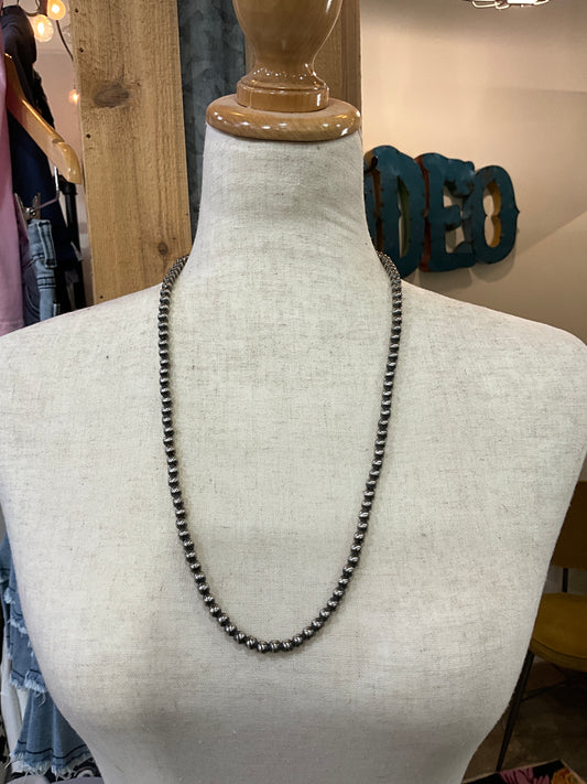 6mm Navajo Pearl Necklace 26"