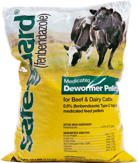 SAFE-GUARD MEDICATED WORMER FOR CATTLE - 10LB