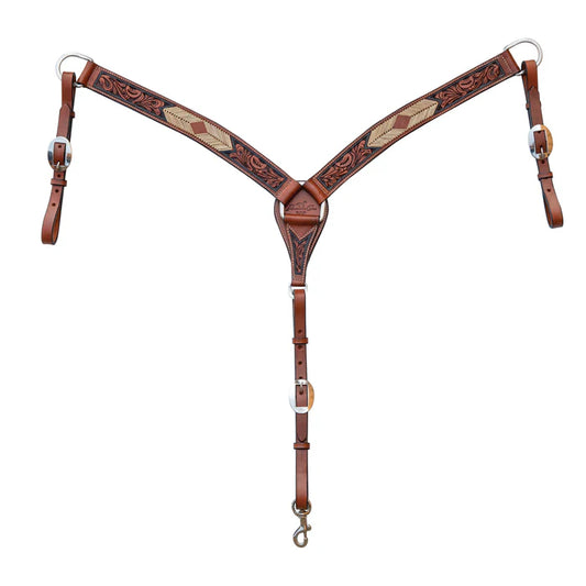 PC Arrowhead Rawhide 1 3/4in Tapered Breast Collar