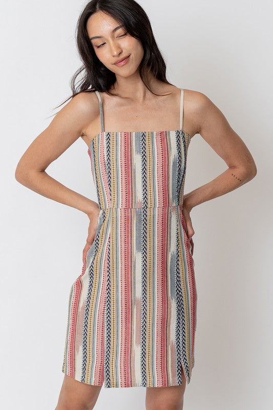 Multi Stripe Mini Dress