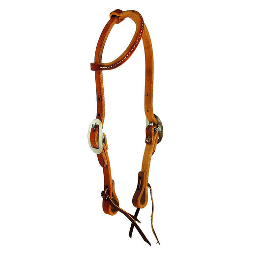 Pony Single Ear Rolled Russet With Ties