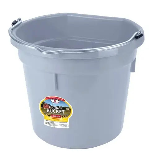 20 QT Flat Back Bucket