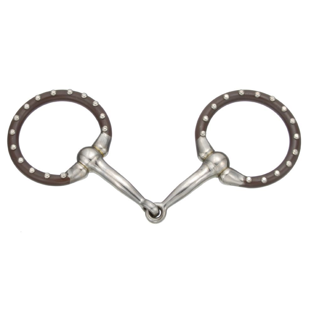 Tough1 Miniature Offset Dee with Dots Snaffle – 3 1/2"
