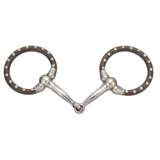 Tough1 Miniature Offset Dee with Dots Snaffle – 3 1/2"