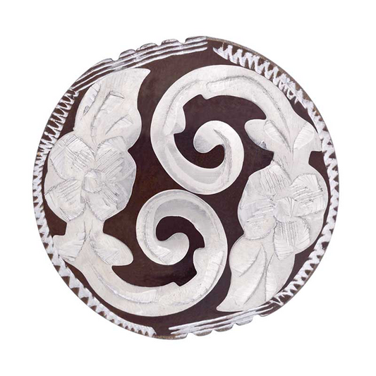 ANTIQUE FLORAL CONCHO